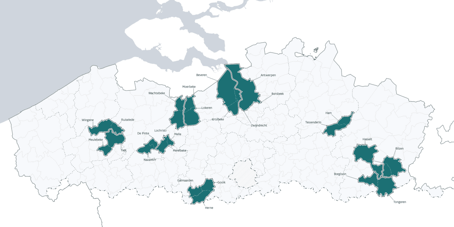 Op 1 januari 2025 fuseren in Vlaanderen 28 gemeenten tot 13 nieuwe fusiegemeenten - Cafca Software