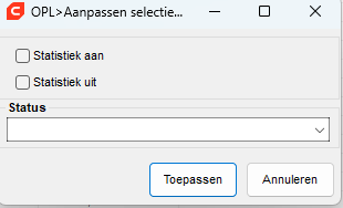 aanpassen status projecten